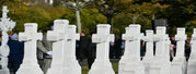 Ceremonie du souvenir en memoire de ceux qui avec ou sans uniforme sont morts pour la France au cimetiere des Sablieres